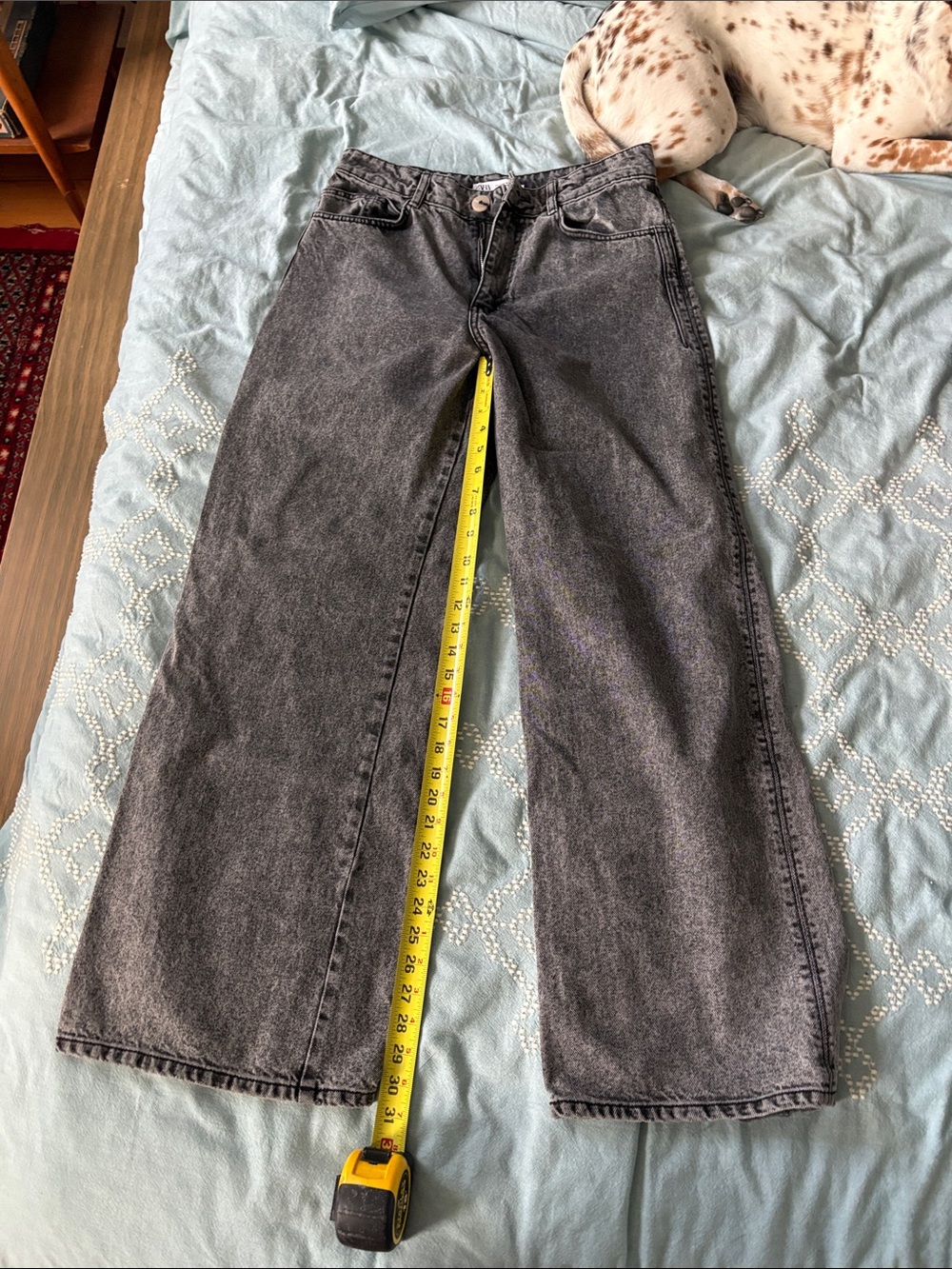 Zara high waisted wide leg jeans - Picture 3 of 9